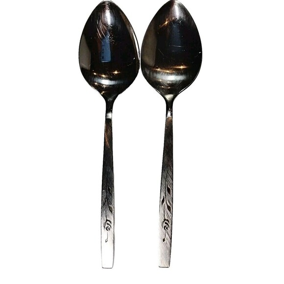 Oneida Oneidacraft Deluxe Lasting Rose 29 Forks Knives Spoons Stainless Flatware - Picture 8 of 15